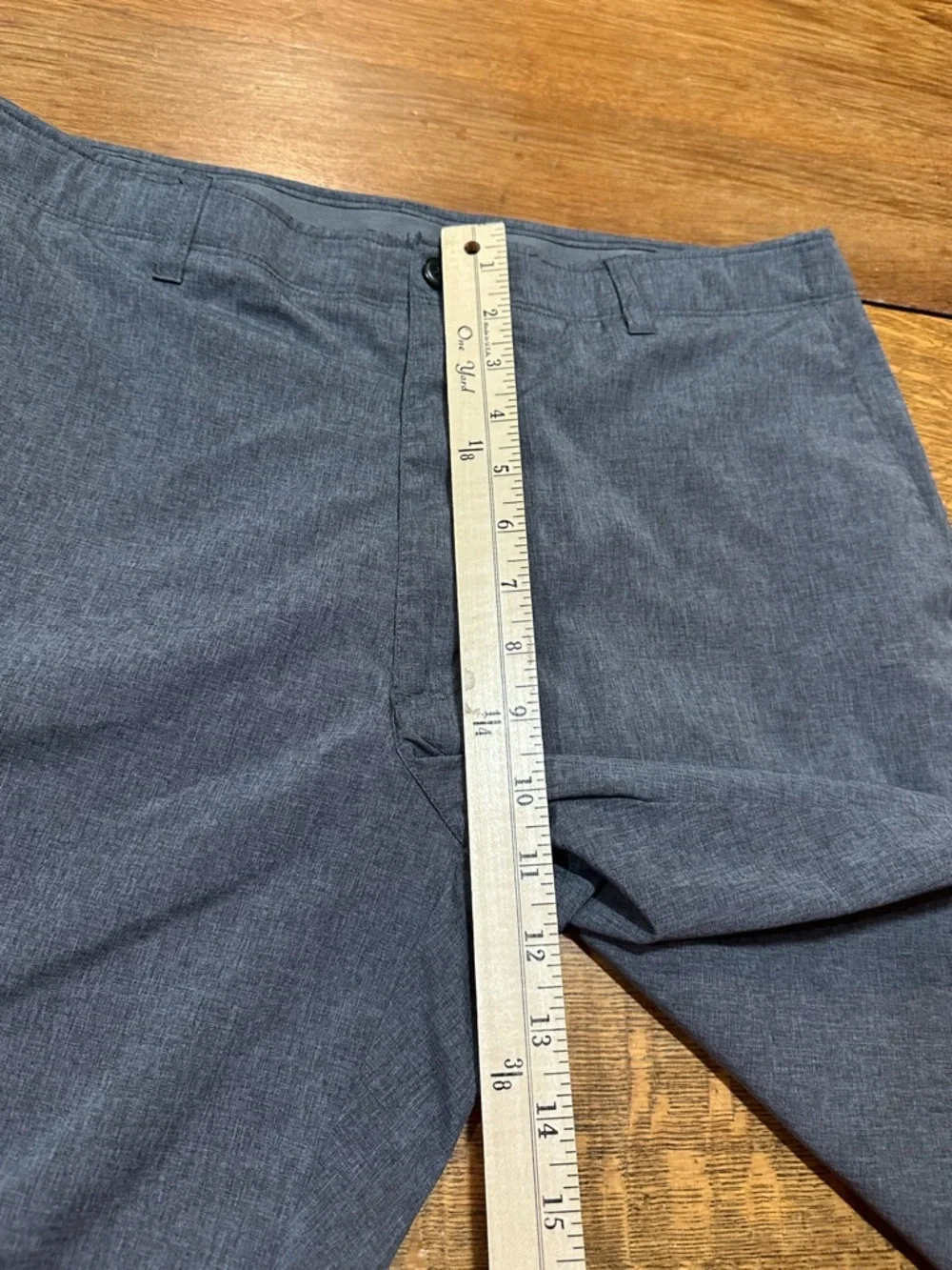 Nicklaus sz‎ 34 golf Men's Flat Front Charcoal Gray Shorts